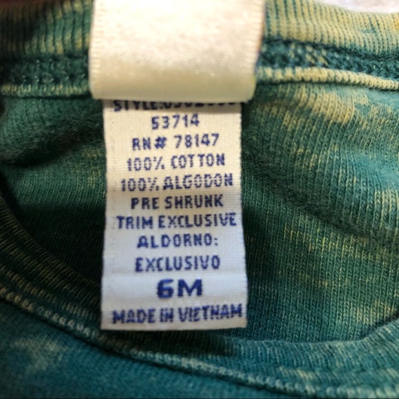 Sweet Treasures Texas bodysuit, size 6 month - Picture 5 of 7